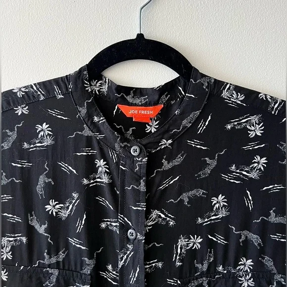 Joe Fresh Black and White Shirtdress - NWOT - Picture 6 of 10